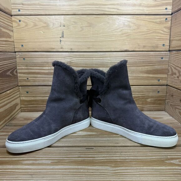 M Gemi Cerchio Bootie Women’s 39 1/2 US 8.5 Slip On Lined Gray Suede Boots - Picture 3 of 8